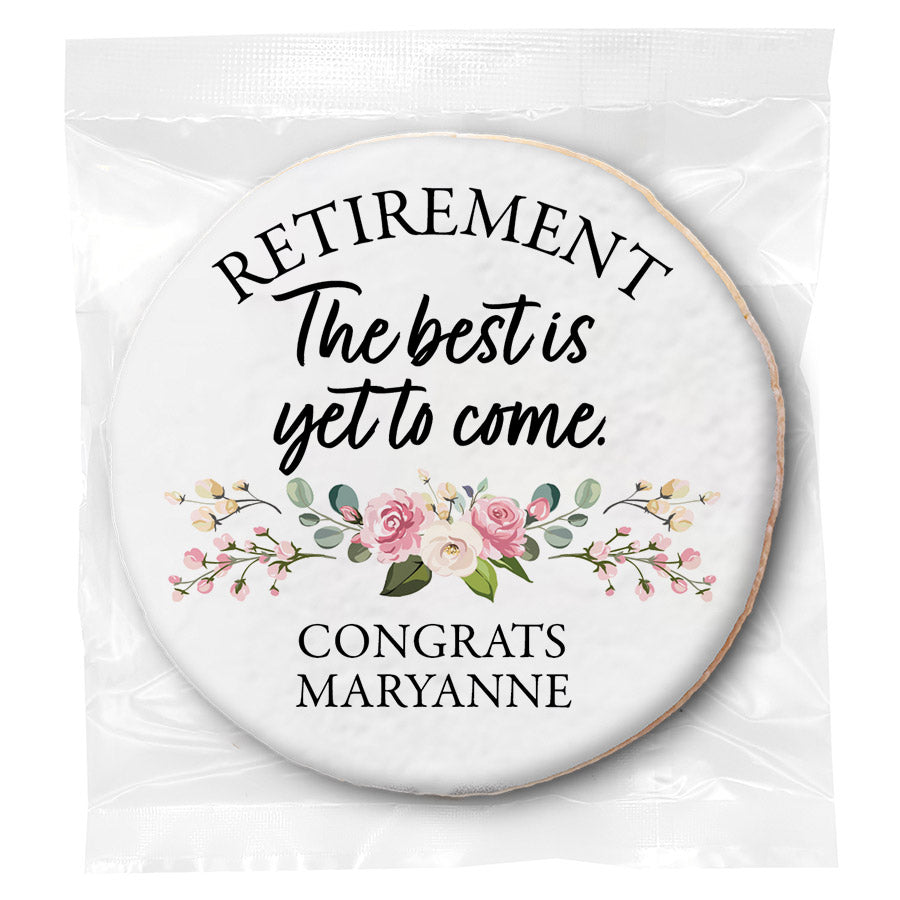 The Best is Yet to Come (Retirement) - Personalized Direct Print On Round Sugar Cookie