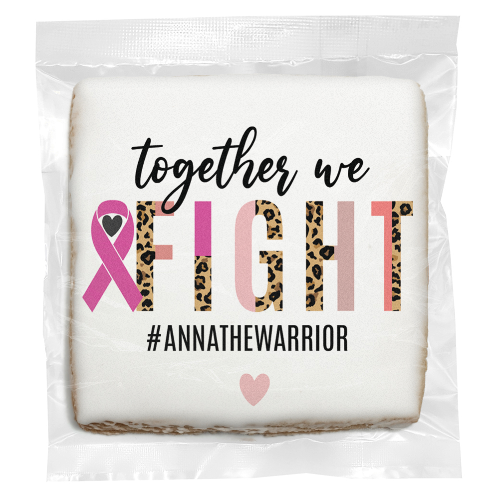 Together We Fight - Personalized Direct Print On Square Sugar Cookie