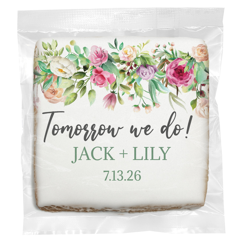 Tomorrow We Do - Personalized Direct Print on Square Sugar Cookies