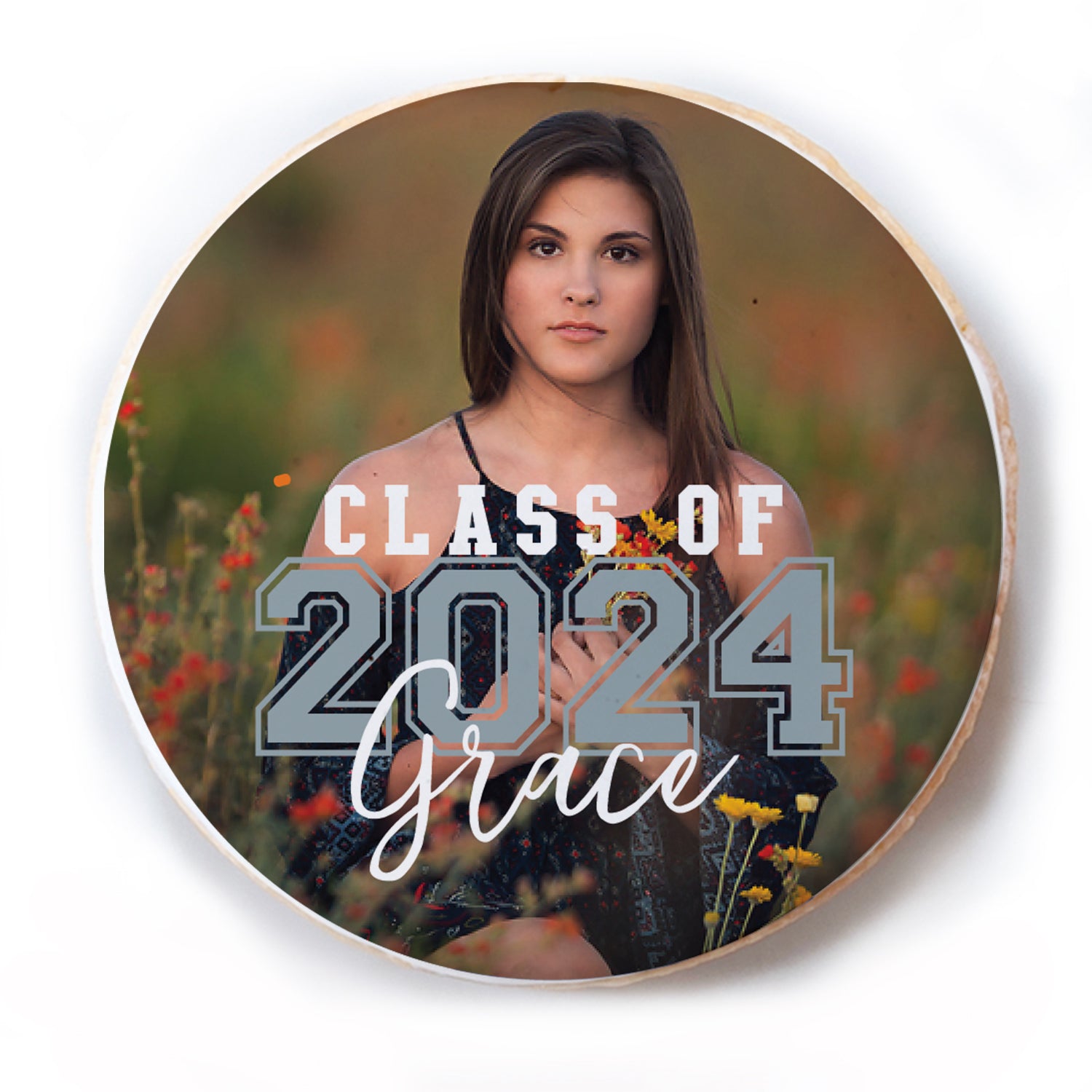 Overlay Photo Grad Cookie - Personalized Direct Print On Round Sugar Cookie
