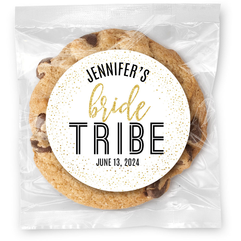 Bride Tribe - Gourmet Chocolate Chip Or Variety Pack W/ Full Color Personalized Sticker