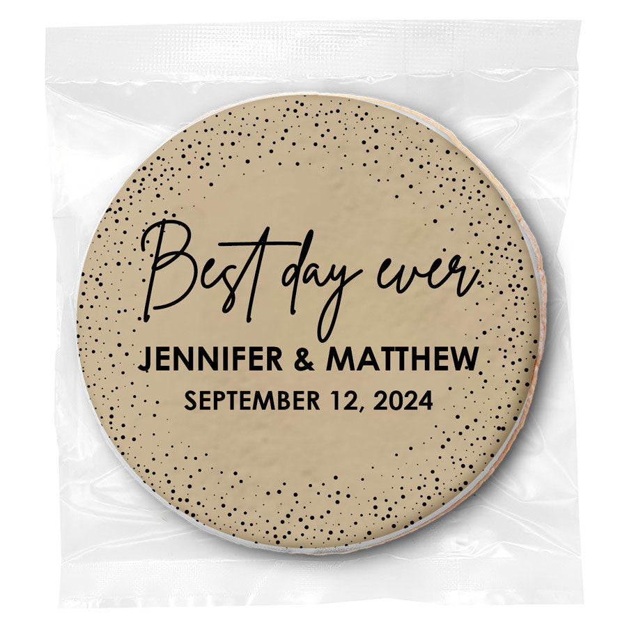 Best Day Ever - Personalized Direct Print On Square Sugar Cookie