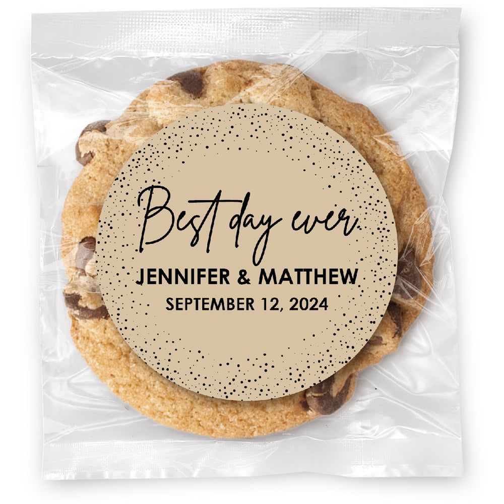 Best Day Ever - Gourmet Chocolate Chip Or Variety Pack W/ Full Color Personalized Sticker