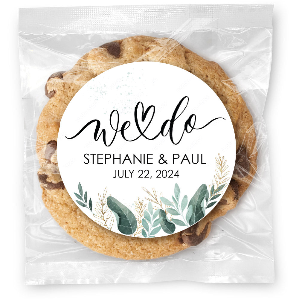 We Do Greenery - Gourmet Chocolate Chip Or Variety Pack W/ Full Color Personalized Sticker