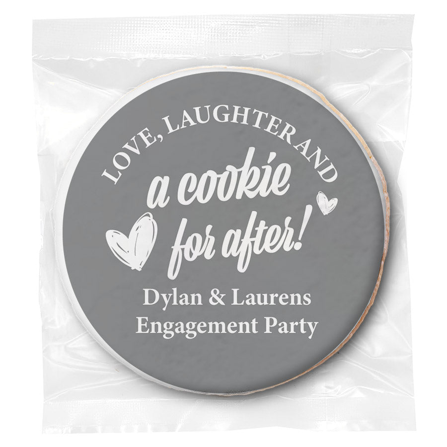 Love, Laughter & a Cookie for after - Personalized Direct Print On Round Sugar Cookie