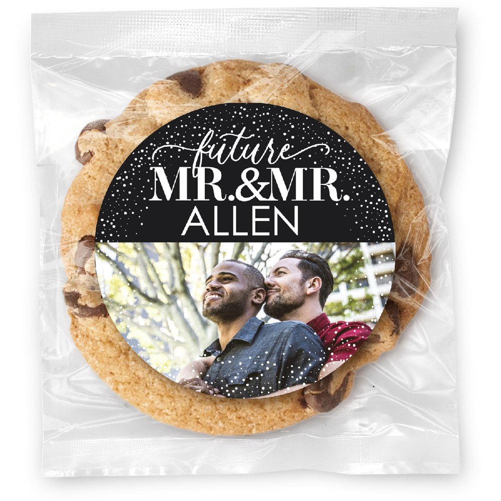Future Mr. & Mrs. - Gourmet Chocolate Chip Or Variety Pack W/ Full Color Personalized Sticker