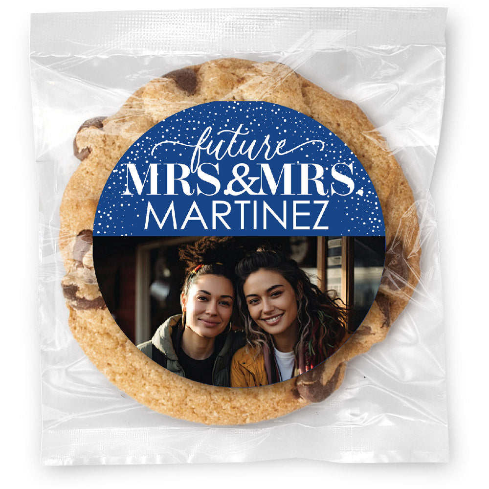 Future Mr. & Mrs. - Gourmet Chocolate Chip Or Variety Pack W/ Full Color Personalized Sticker