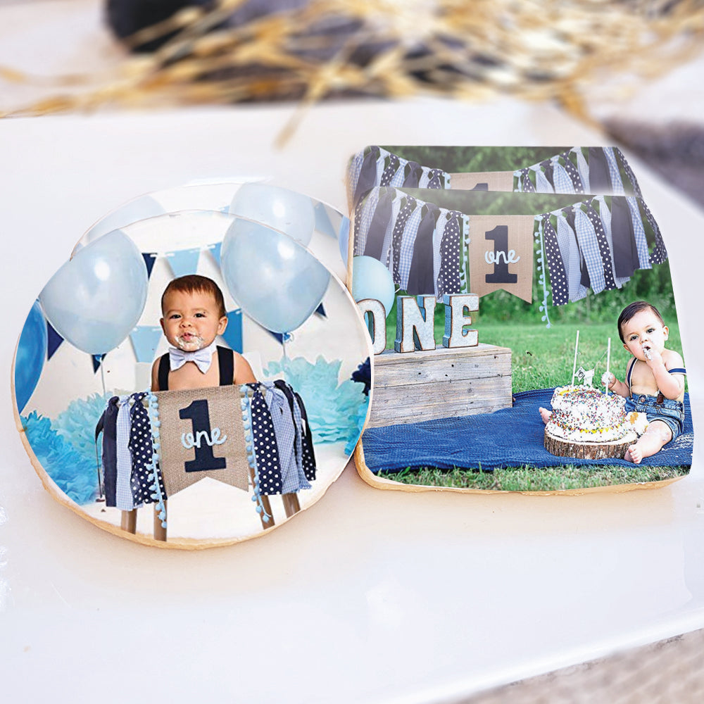 Personalized Custom "Add Your Own Photo” Direct Print on Round Sugar Cookies