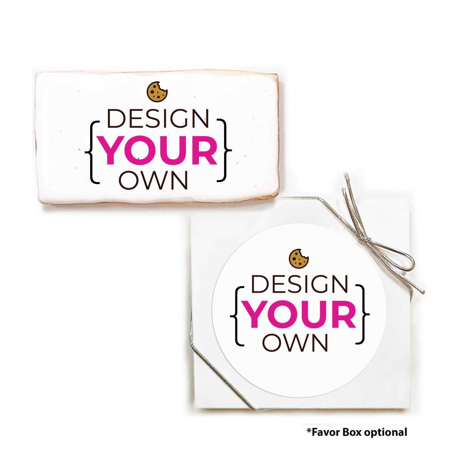 Add Your Own Design - Personalized Direct Print On Rectangle Sugar Cookie