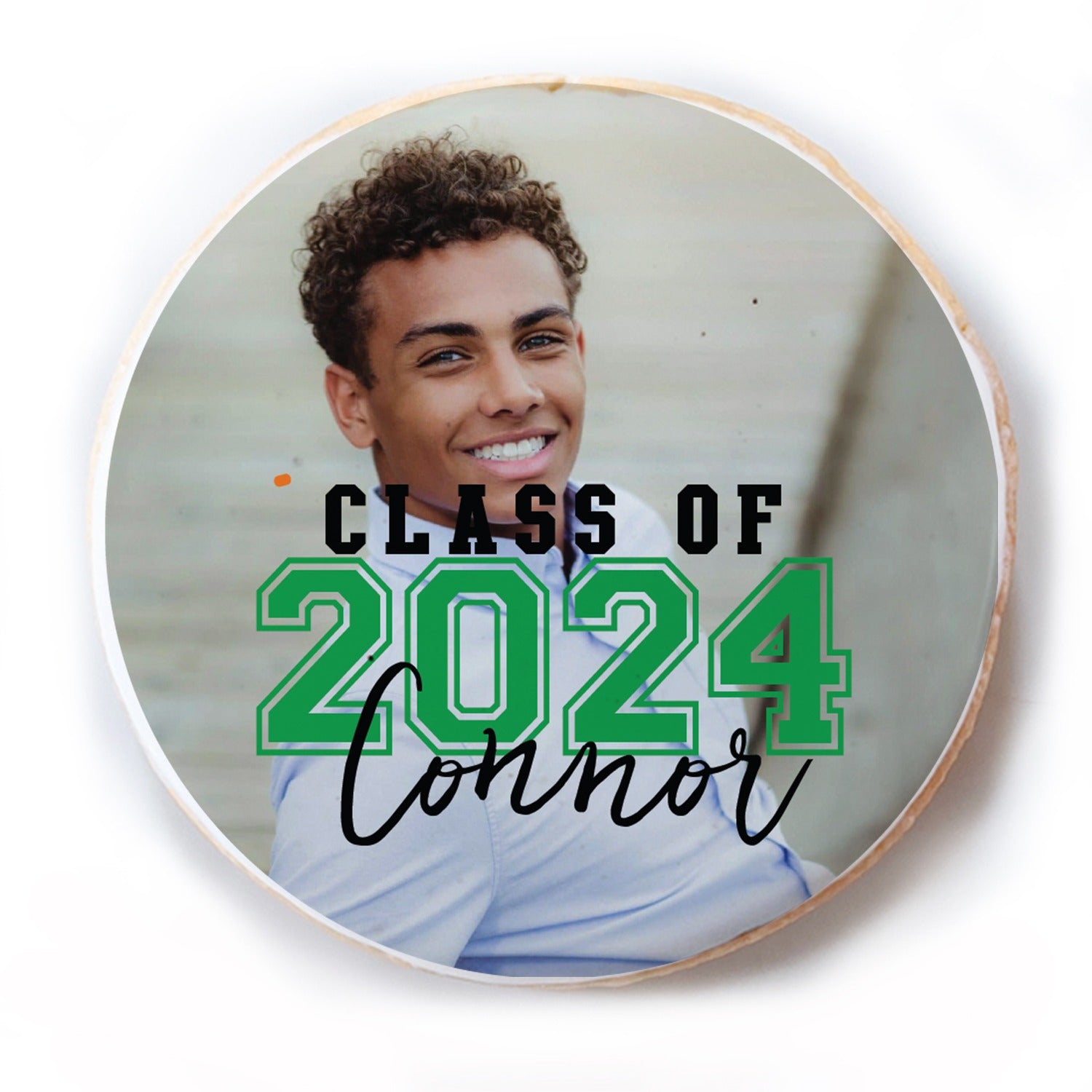 Overlay Photo Grad Cookie - Personalized Direct Print On Round Sugar Cookie