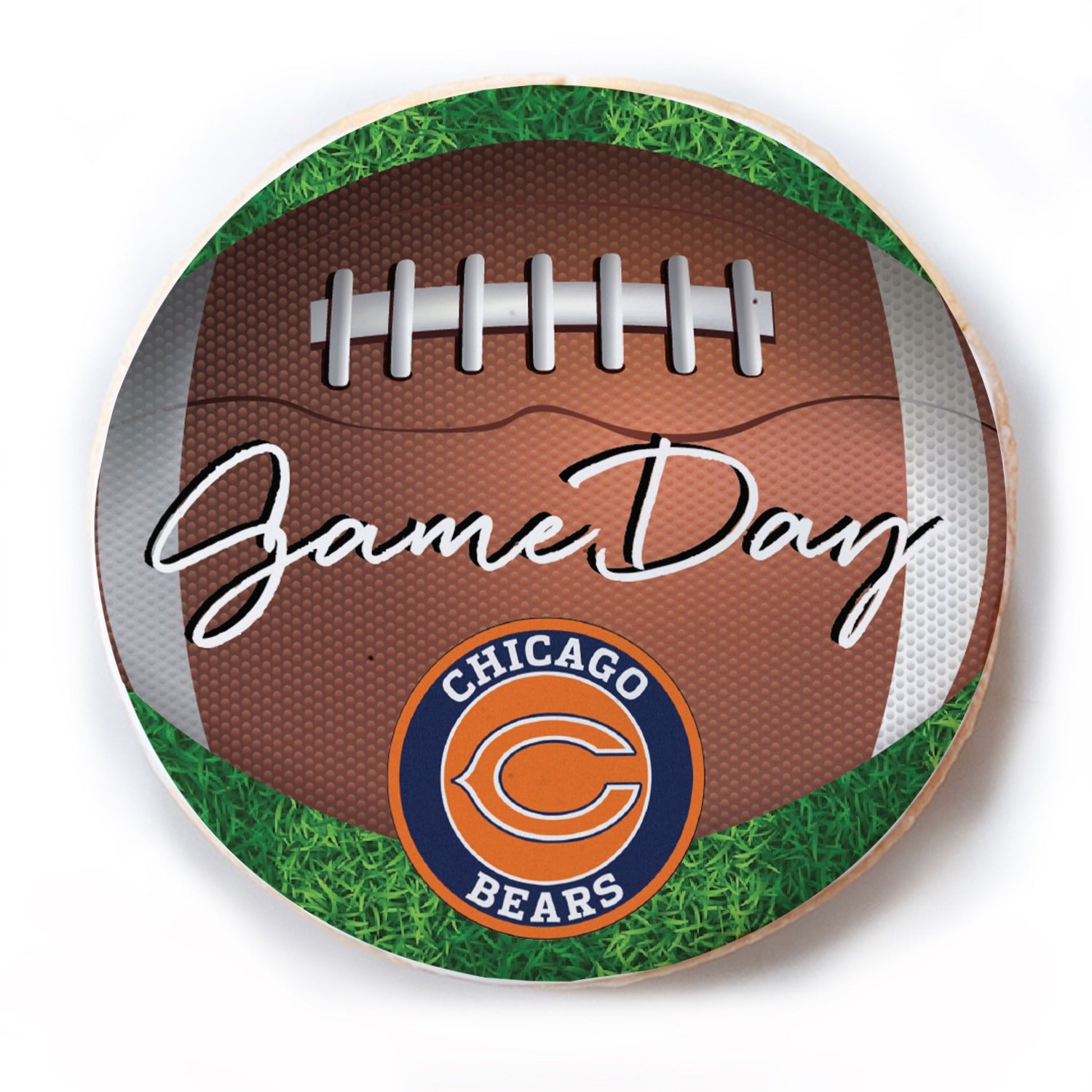 Game Day Logo - Personalized Direct Print On Round Sugar Cookie