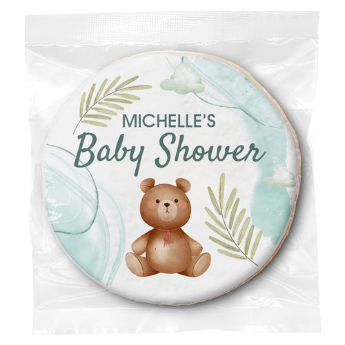 Teddy Bear Dreams - Personalized Direct Print On Round Sugar Cookie