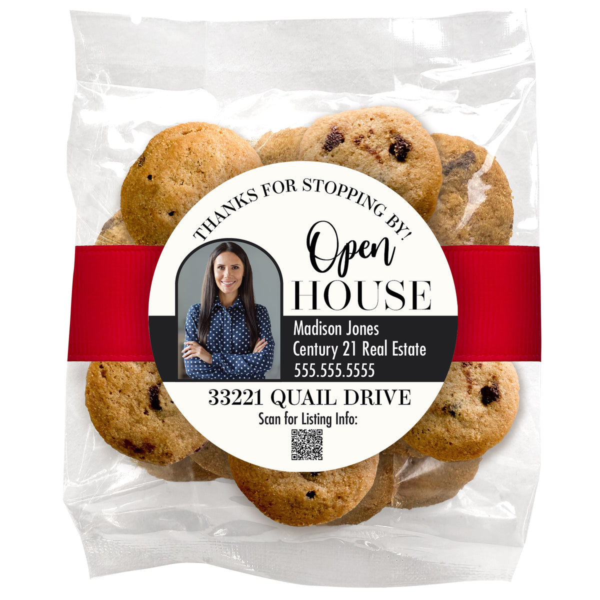 Custom Realtor Mini Cookie Gift Bags | Incredible Cookies