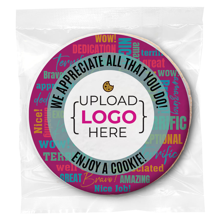 Personalized Employee Appreciation Cookie Logo Upload