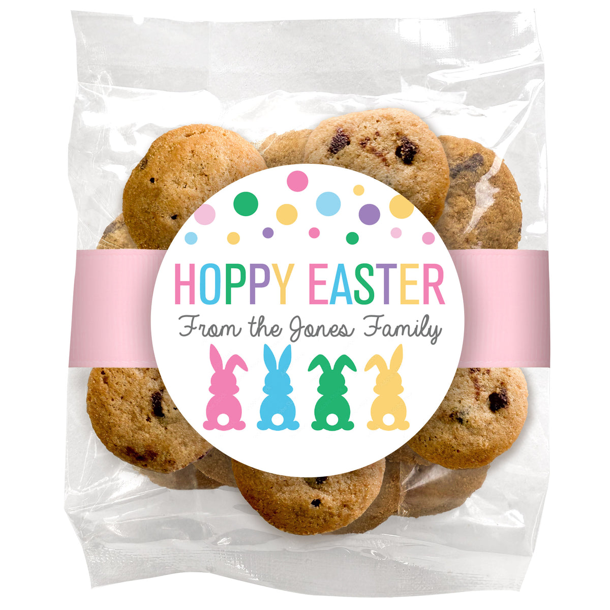 Hoppy Mini Hoppy Easter Mini Cookie Gift Bags | Mini Chocolate Chip Cookies ...