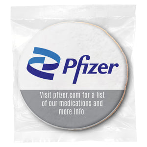 Pharmacy Logo Upload & Message - Direct Print on Round Sugar Cookies
