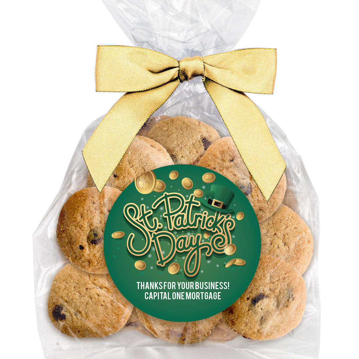 St. Patrick’s Day Gold Coins Mini Chocolate Chip Cookies | Custom ...