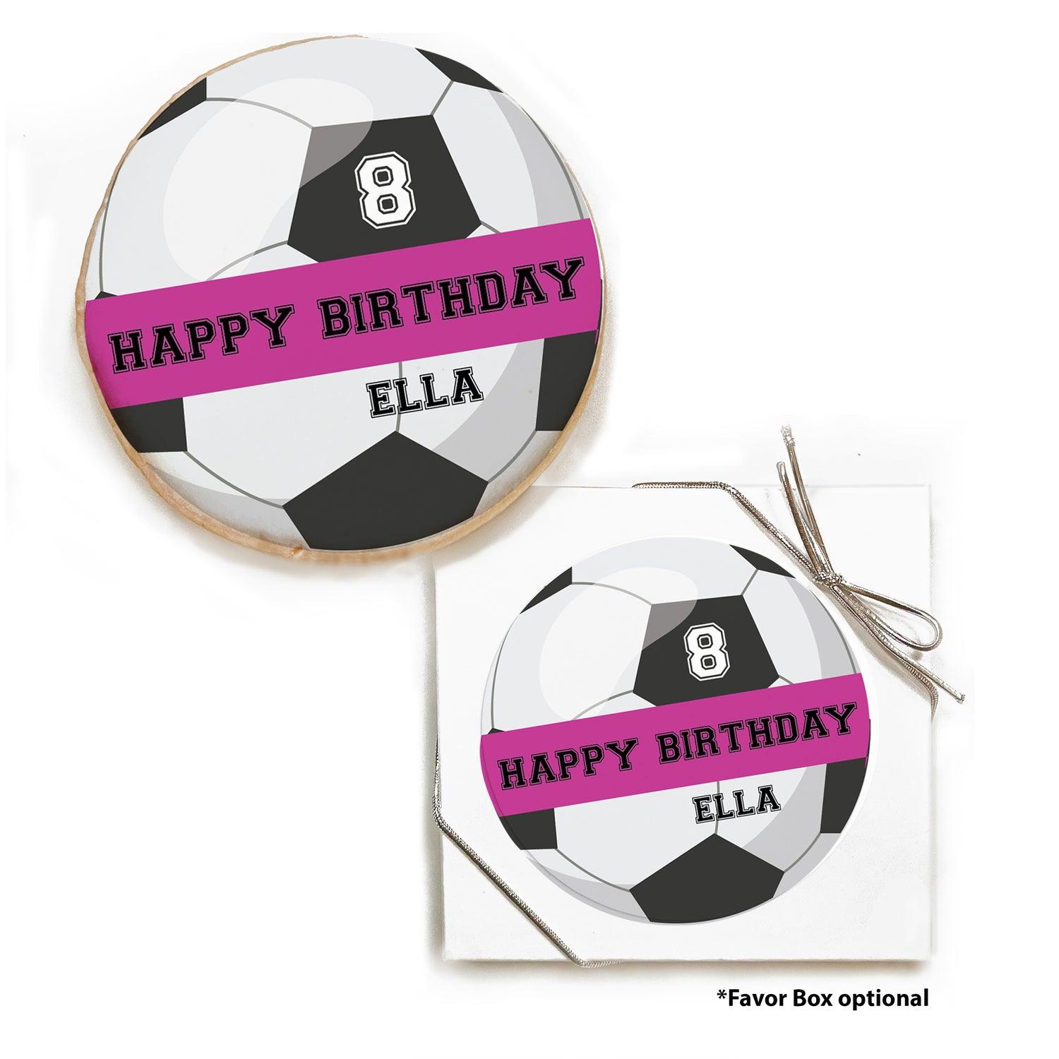 Kid Birthday - Soccer - Round - Incredible Cookies